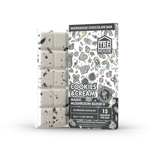 Trehouse Magic Mushroom Chocolate Bar - Cookies & Cream