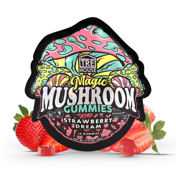 Trehouse Strawberry Dream Magic Mushroom Gummies 15CT