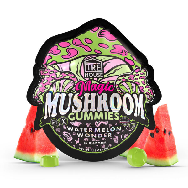 Trehouse Watermelon Wonder Magic Mushroom Gummies 15CT