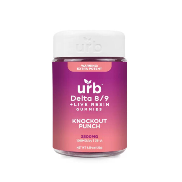 URB Delta 8 D9 Spiked Gummies - Knockout Punch 3500MG