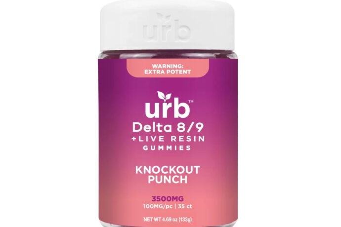 URB Delta 8 D9 Spiked Gummies - Knockout Punch 3500MG