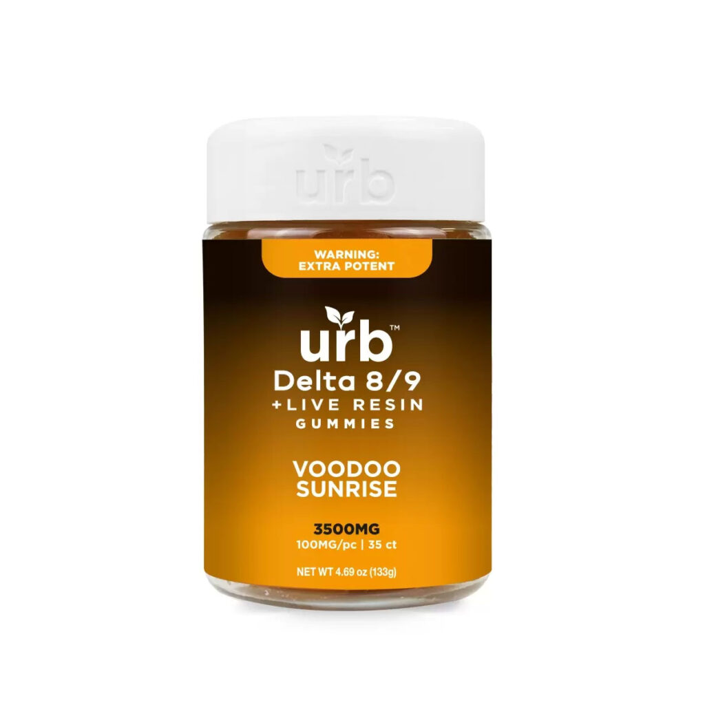 URB Delta 8/Delta 9 Spiked Gummies Voodoo Sunrise 3500MG Direct
