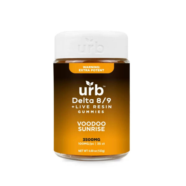 URB Delta 8 D9 Spiked Gummies - Voodoo Sunrise 3500MG
