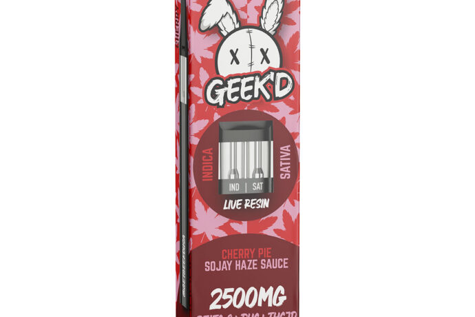 GEEKD EXTRACTS - CHERRY PIE SOJAY HAZE SAUCE - DELTA 8 PHC THC-JD - LIVE RESIN DISPOSABLE