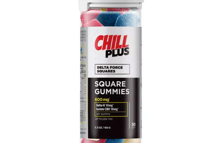 Chill Plus Delta 8 Delta Force Squares Gummies 10mg 30 Count