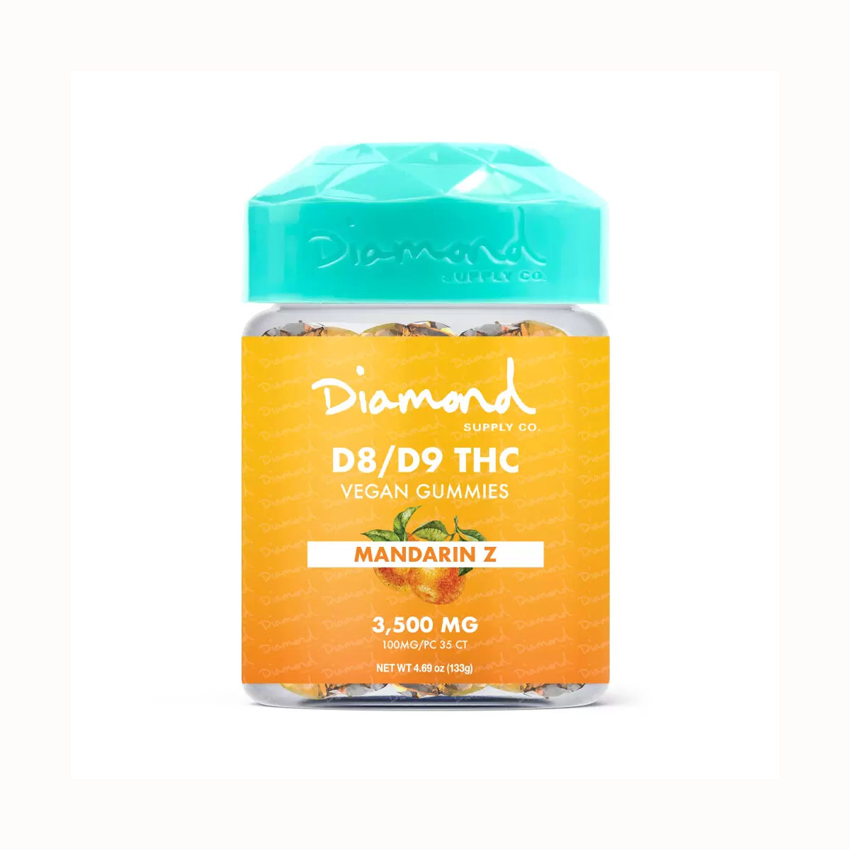 Diamond Supply Co. Gummies 3500MG - Mandarin Z – Direct Delta 8 Shop