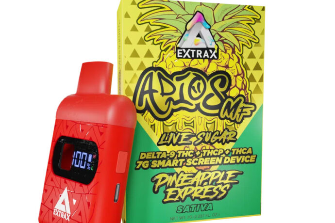 Extrax Adios MF THCa Live Sugar 7G Disposable - Pineapple Express