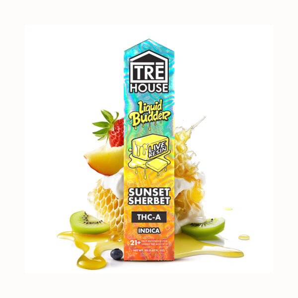 TRE House Liquid Budder THCa Live Resin Disposable Vape - Sunset Sherbet 2G