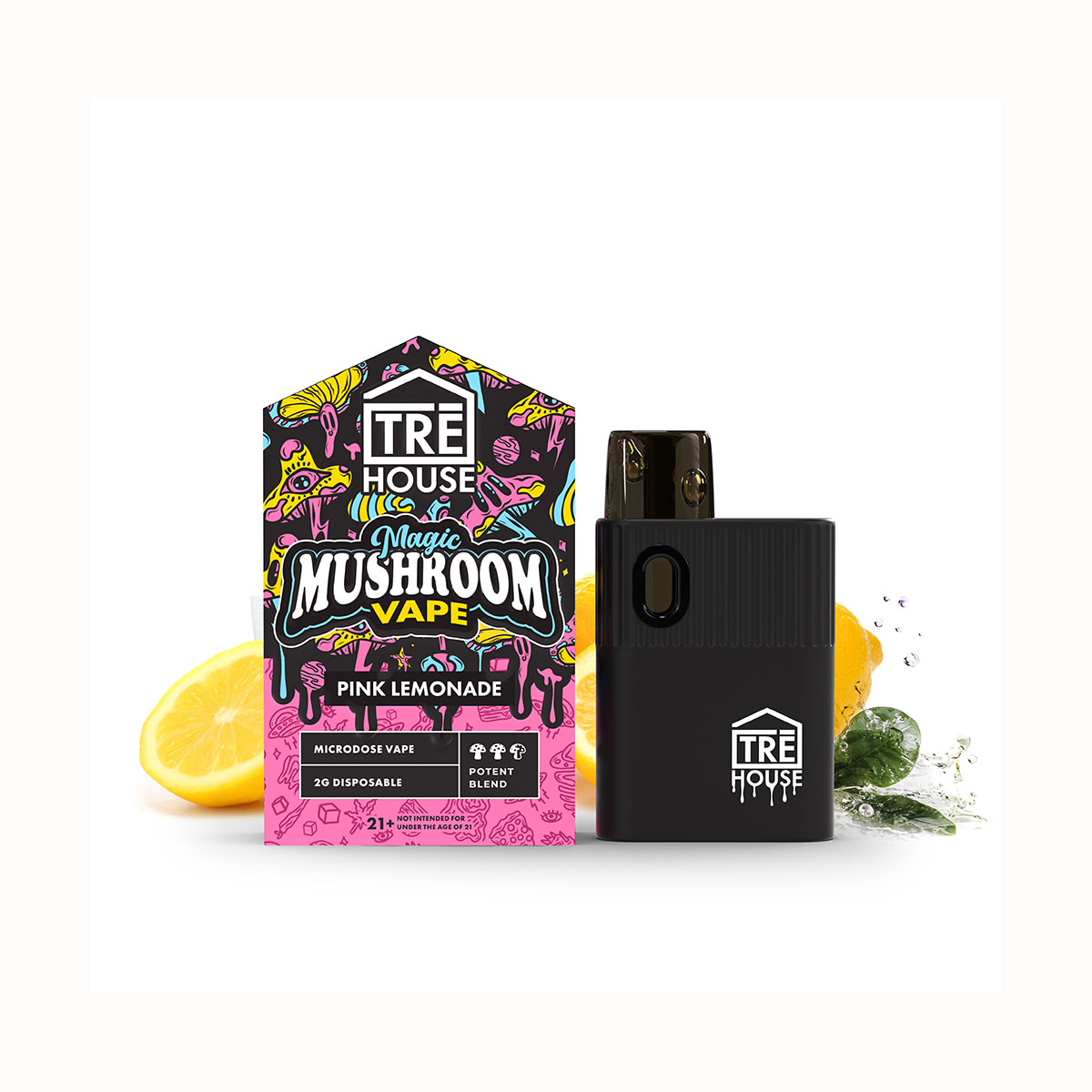 TRE House - Mushroom Vape - Pink Lemonade – Direct Delta 8 Shop