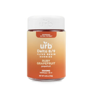 URB Delta 8/Delta 9 Spiked Gummies - Ruby Grapefruit 3500MG