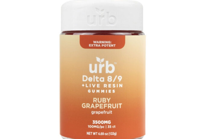 URB Delta 8 Delta 9 Spiked Gummies - Ruby Grapefruit 3500MG URB Delta 8/Delta 9 Spiked Gummies - Ruby Grapefruit 3500MG
