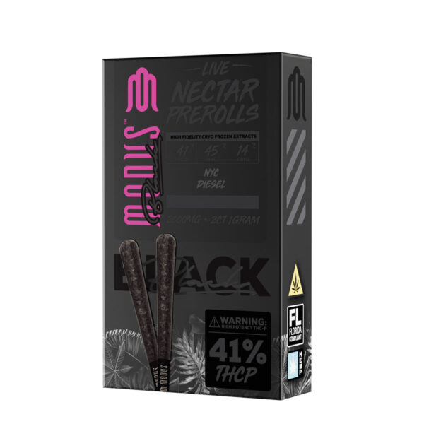 Modus Black Prerolls Live Nectar Joints - NYC Diesel Sativa - 2 Pack