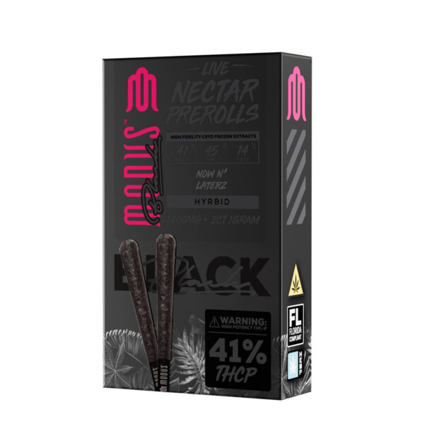 Modus Black Prerolls Live Nectar Joints - Now N Laterz Hybrid - 2 Pack
