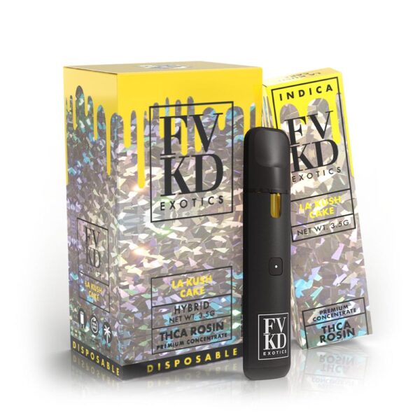 FVKD Exotics THCa Rosin Disposable 3_5G Hybrid - La Kush Cake