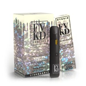 FVKD Exotics THCa Rosin Disposable 3.5G Hybrid - Wedding Cake