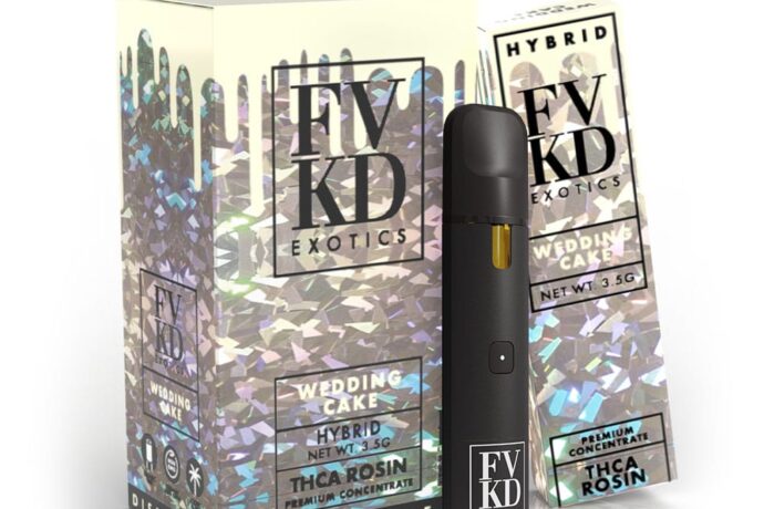 FVKD Exotics THCa Rosin Disposable 3.5G Hybrid - Wedding Cake