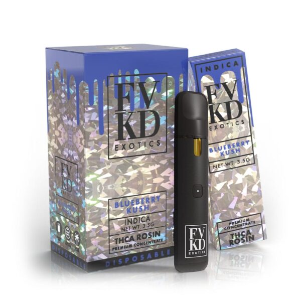 FVKD Exotics THCa Rosin Disposable 3.5G Indica - Blueberry Kush