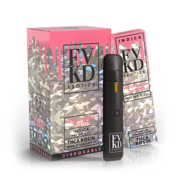 FVKD Exotics THCa Rosin Disposable 3.5G Indica - Watermelon Zkittlez