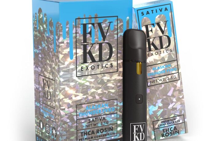 FVKD Exotics THCa Rosin Disposable 3.5G Sativa - Alaskan Thunder Fvkd