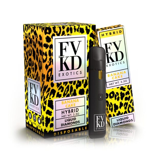 FVKD Liquid Diamonds Disposable 3.5G Hybrid - Banana Cake