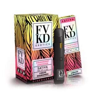 FVKD Liquid Diamonds Disposable 3.5G Sativa - Strawberry Lemonade