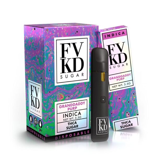FVKD THCa Sugar Disposable 3.5G Indica - Granddaddy Purp