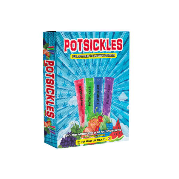 POTSICKLES Full Spectrum THC Infused Popsicles 4 Fun Flavors 2